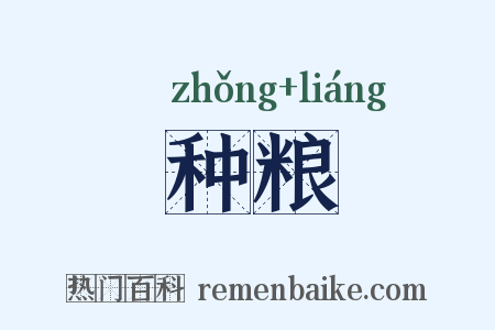 种粮是什么意思的图片